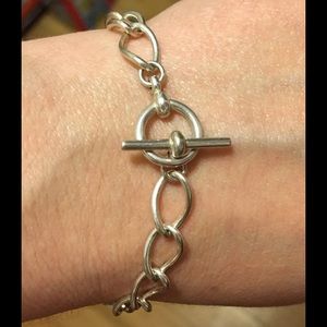 Sterling Silver Toggle Charm Bracelet